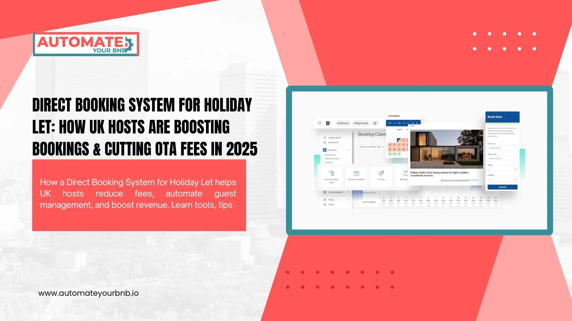 Direct Booking System for Holiday Let